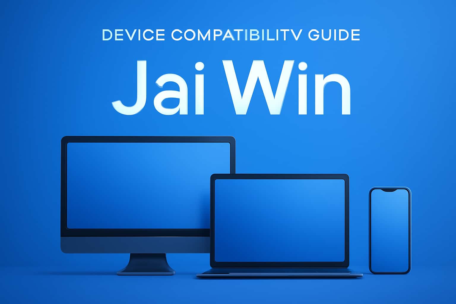 An artistic representation of the Device Compatibility Guide for Jai Win, illustrating supported devices.