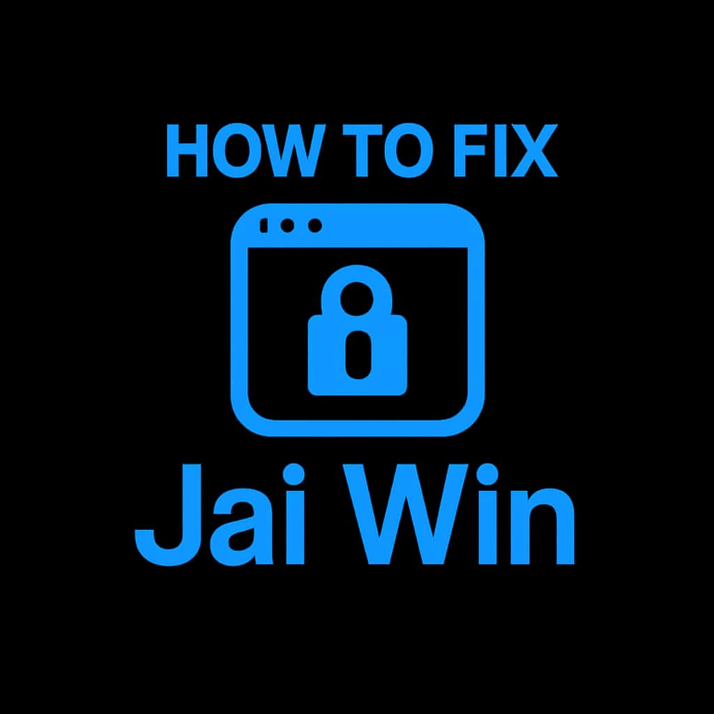A professional badge representing the guide for fixing Jai Win login issues.