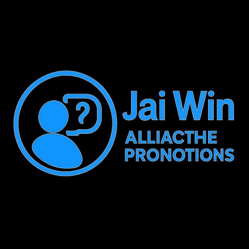 A badge representing Jai Win Active Promotions.