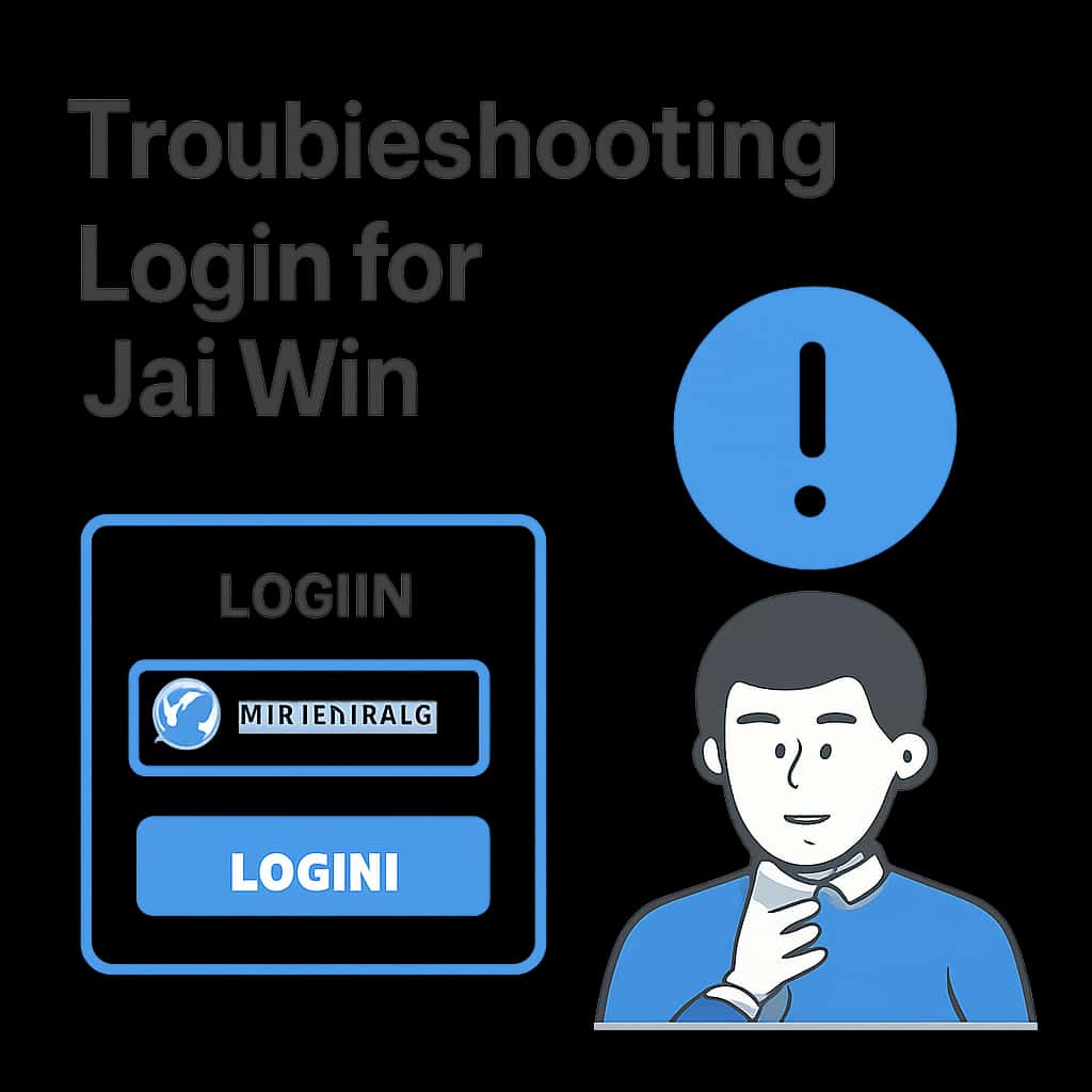 An educational diagram about login troubleshooting for Jai Win