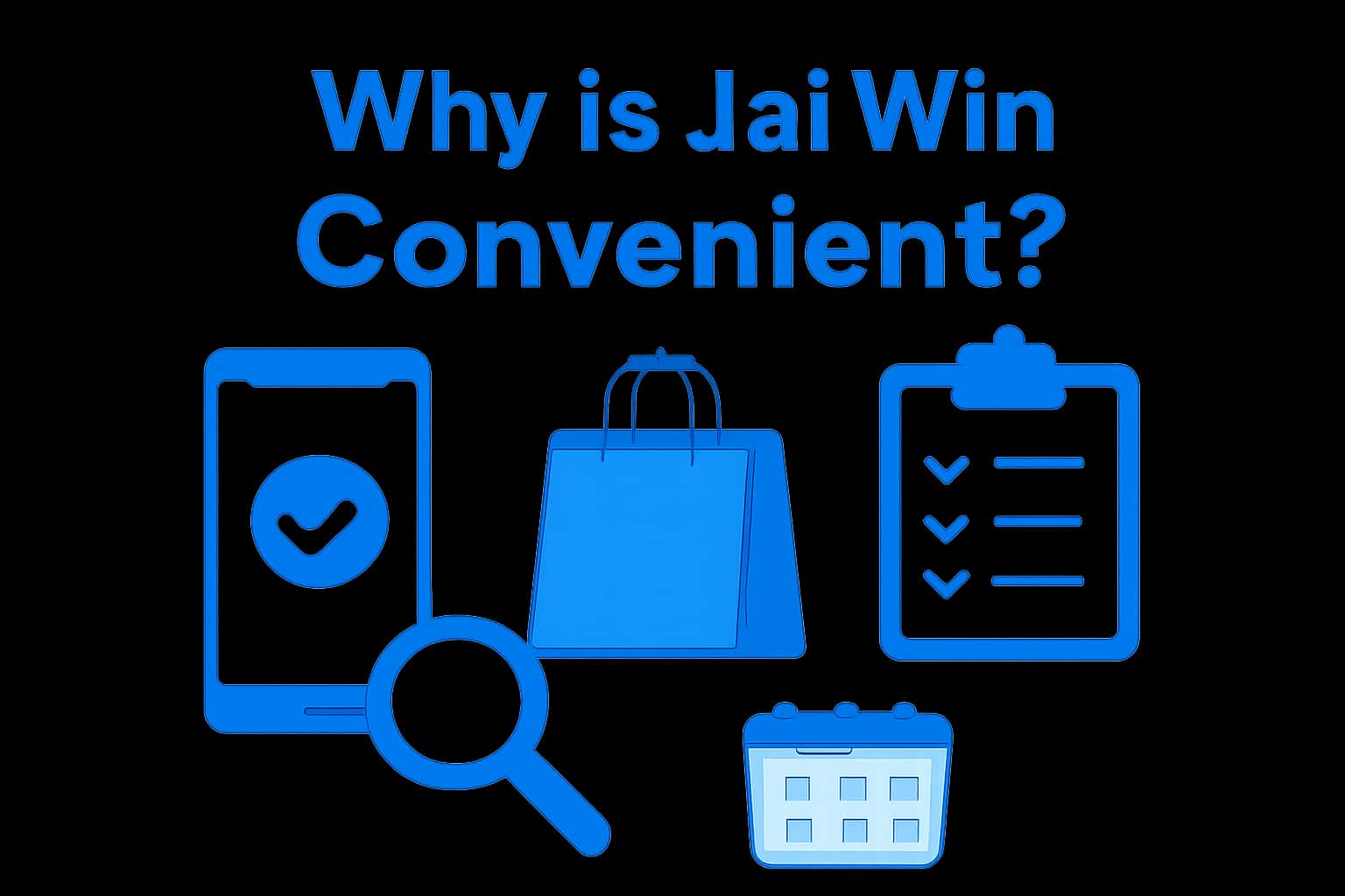 An informative scene illustrating the convenience of Jai Win.