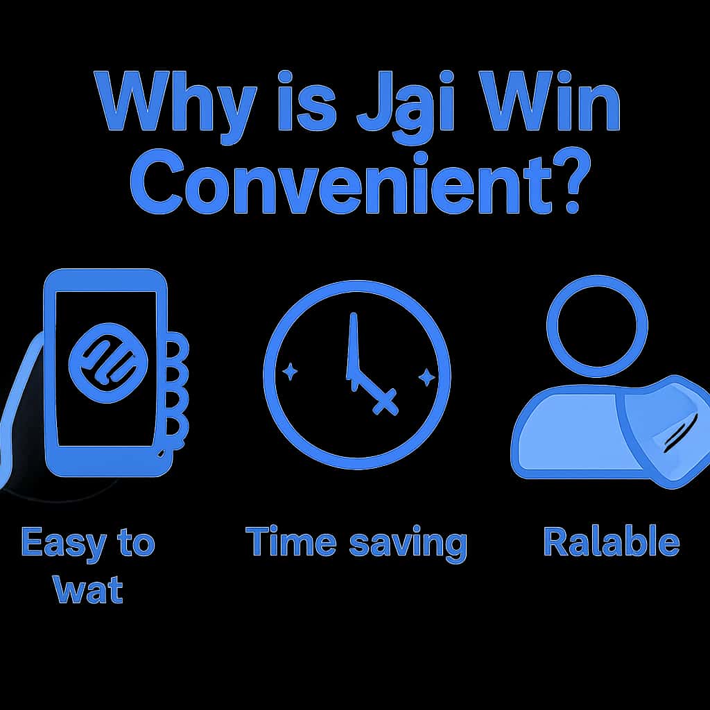 An illustration detailing the convenience features of Jai Win.